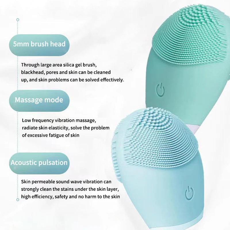 2-in-1 Silicone Face Brush & Agitator