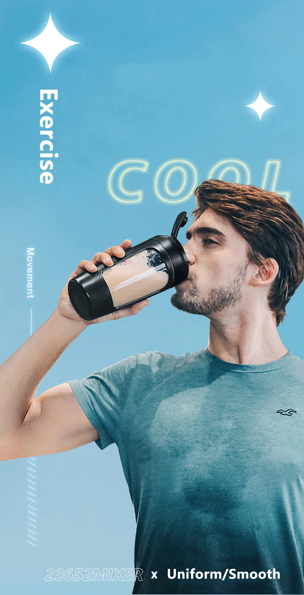 USB Electric Protein Shaker Bottle