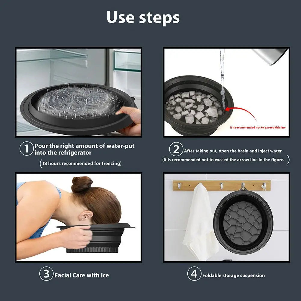 Folding Washbasin for Ice Facials