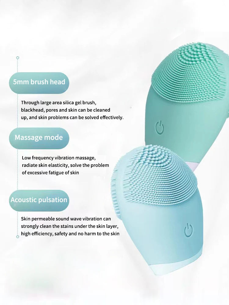 2-in-1 Silicone Face Brush & Agitator