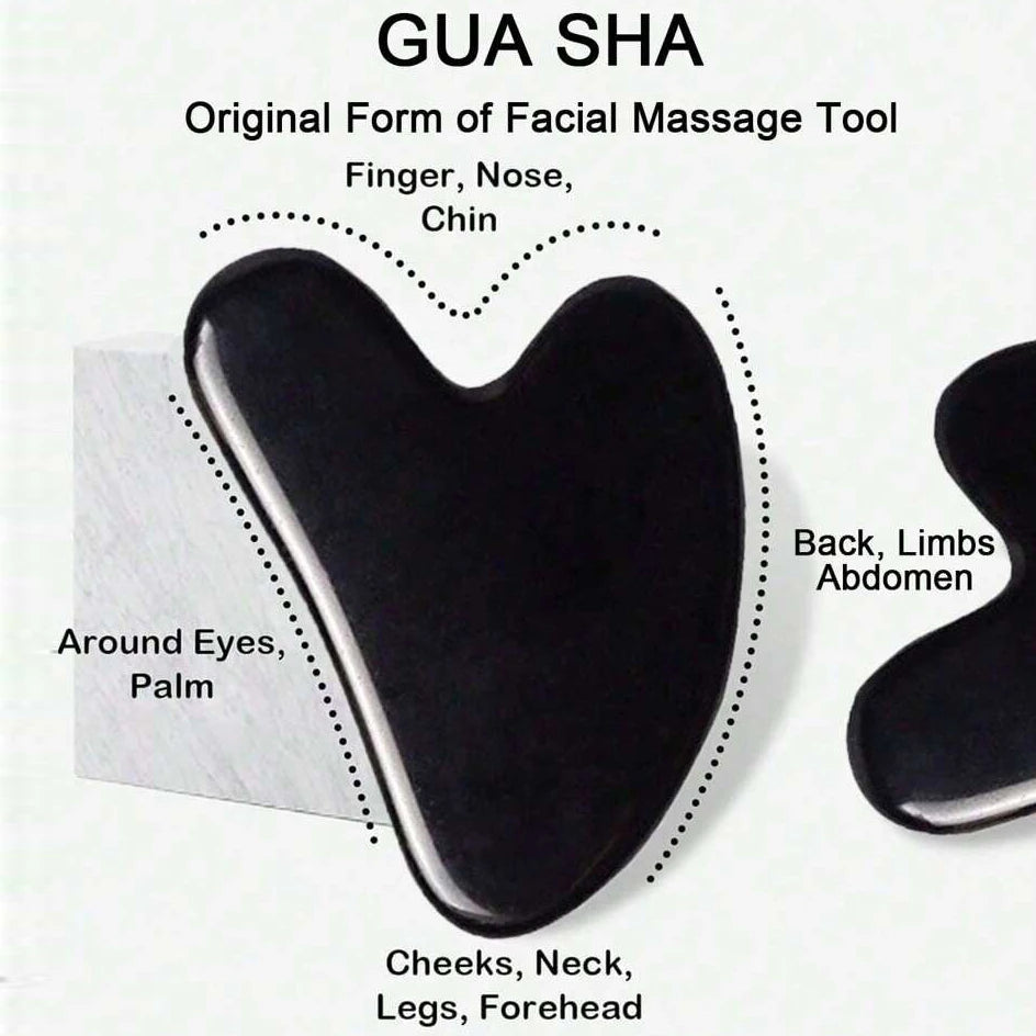 Ice Facial Roller & Stainless Steel Gua Sha Tool Set, for Radiant Skin