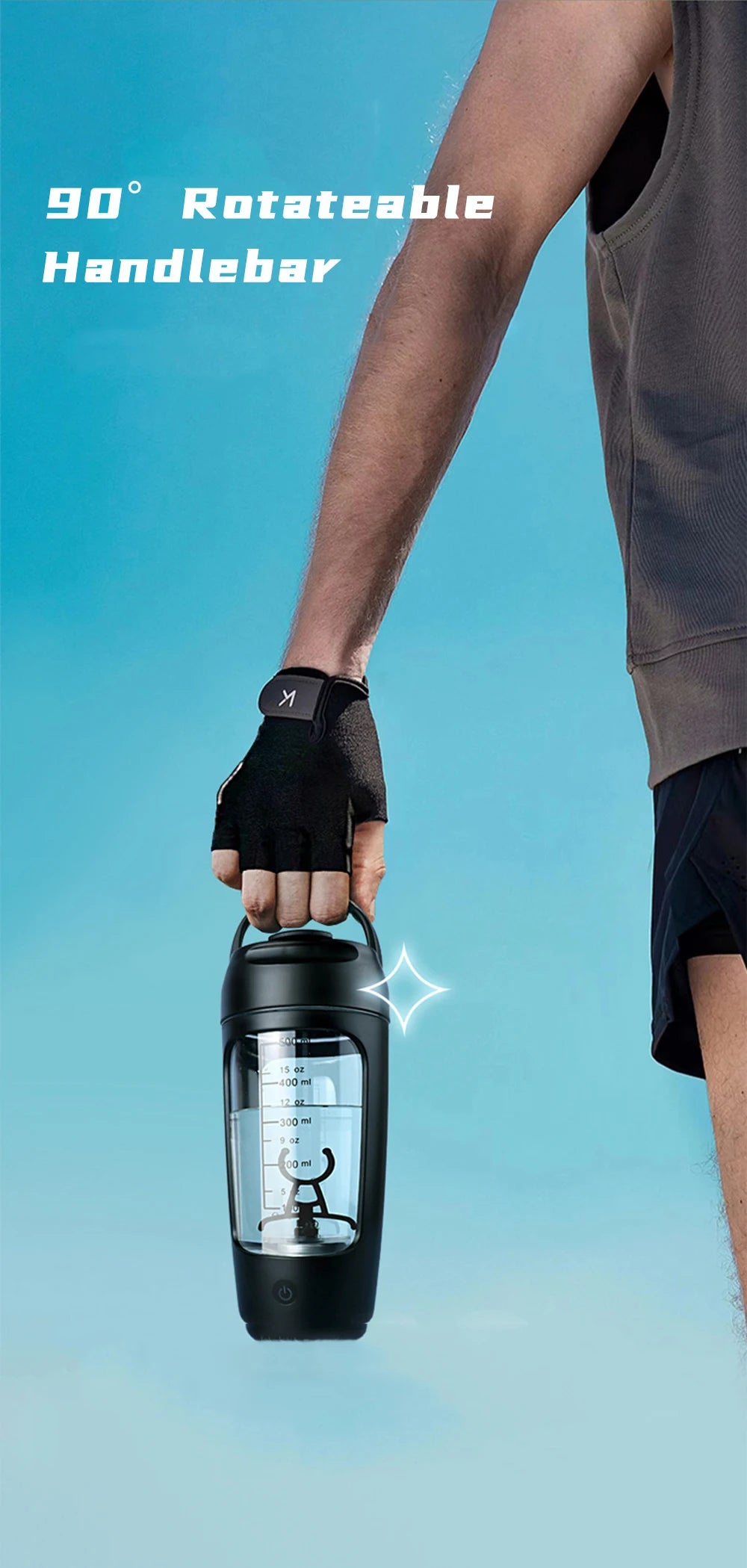 USB Electric Protein Shaker Bottle