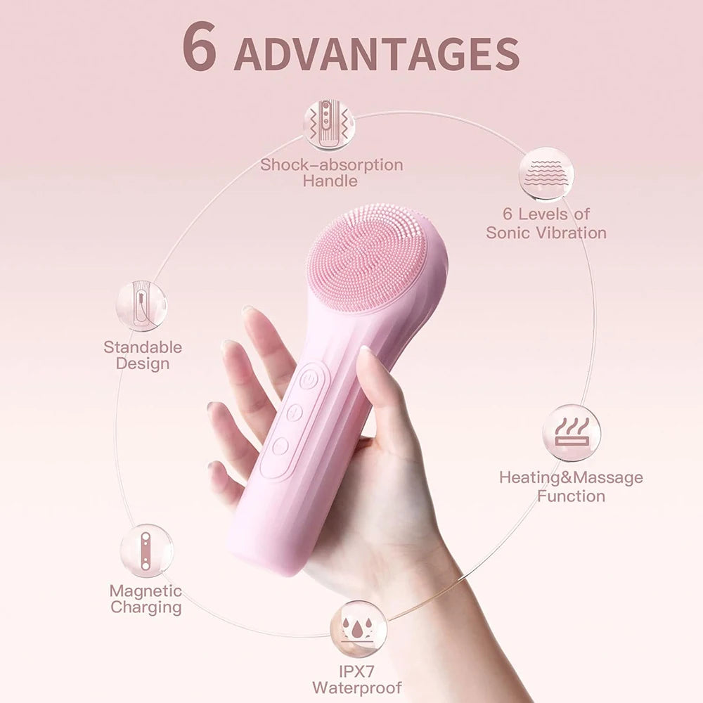 Sonic Waterproof Rechargeable Exfoliating Scrubber