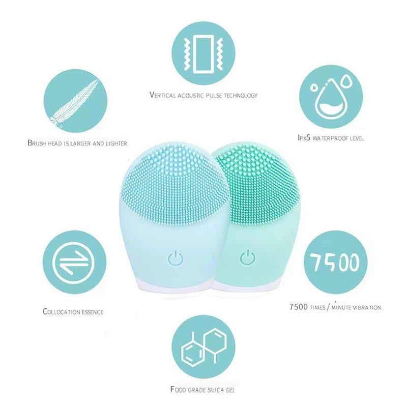 2-in-1 Silicone Face Brush & Agitator