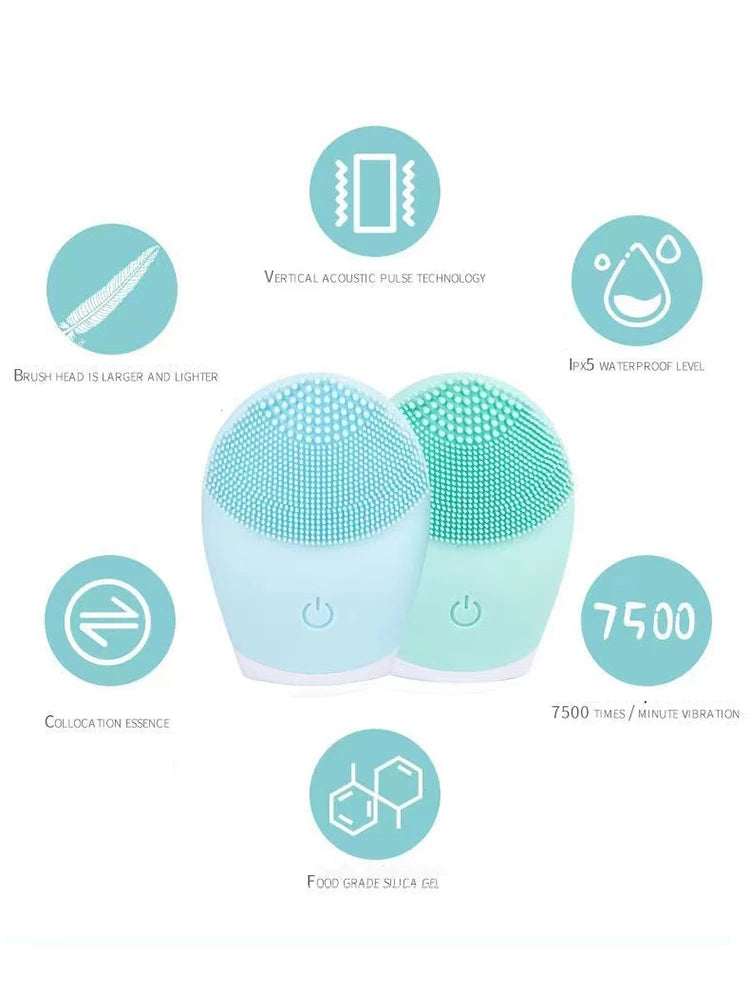 2-in-1 Silicone Face Brush & Agitator